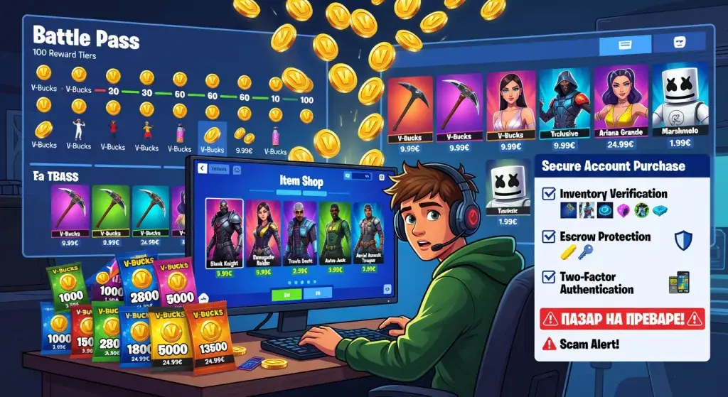 Kako efikasno kupiti V-Bucks, račune i ekskluzivne skinove u Fortnite: Vodič kroz Battle Pass i item shop ažuriranja